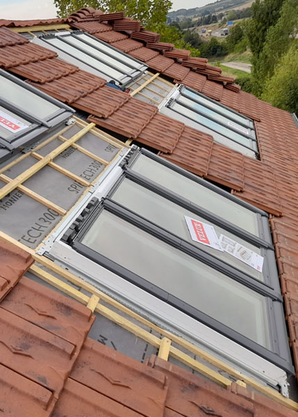 Verrière de toit atelier VELUX